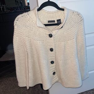 Moda Cream/White Thick Sweater/Cardigan